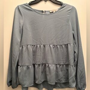 Olive + Oak Dusty Blue Top